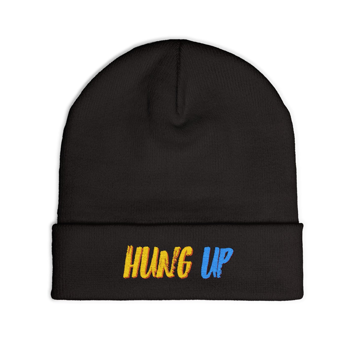 Hung Up Knit Beanie - Embroidered Logo