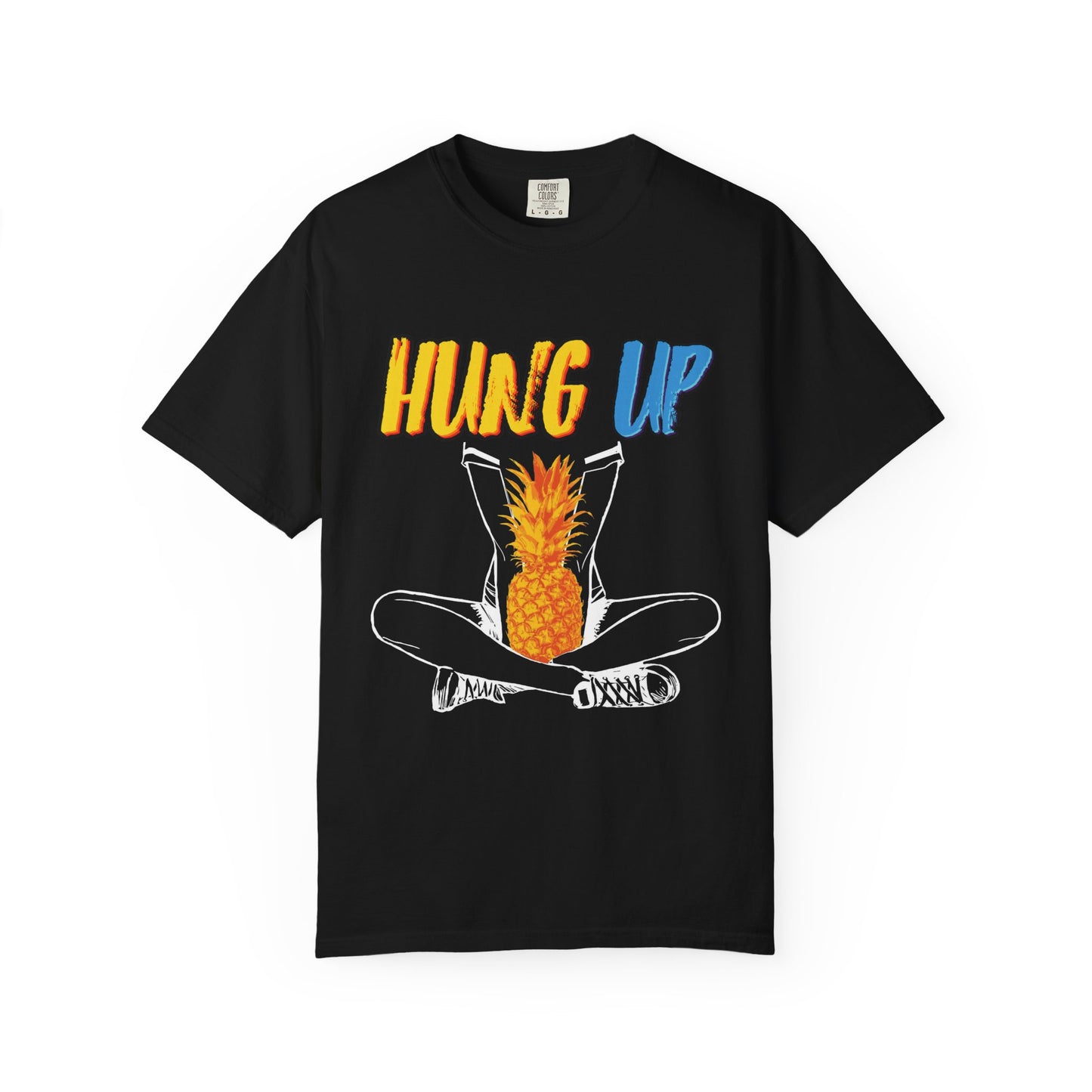 Hung Up -OG Band Tee – Neon Pineapple Edition