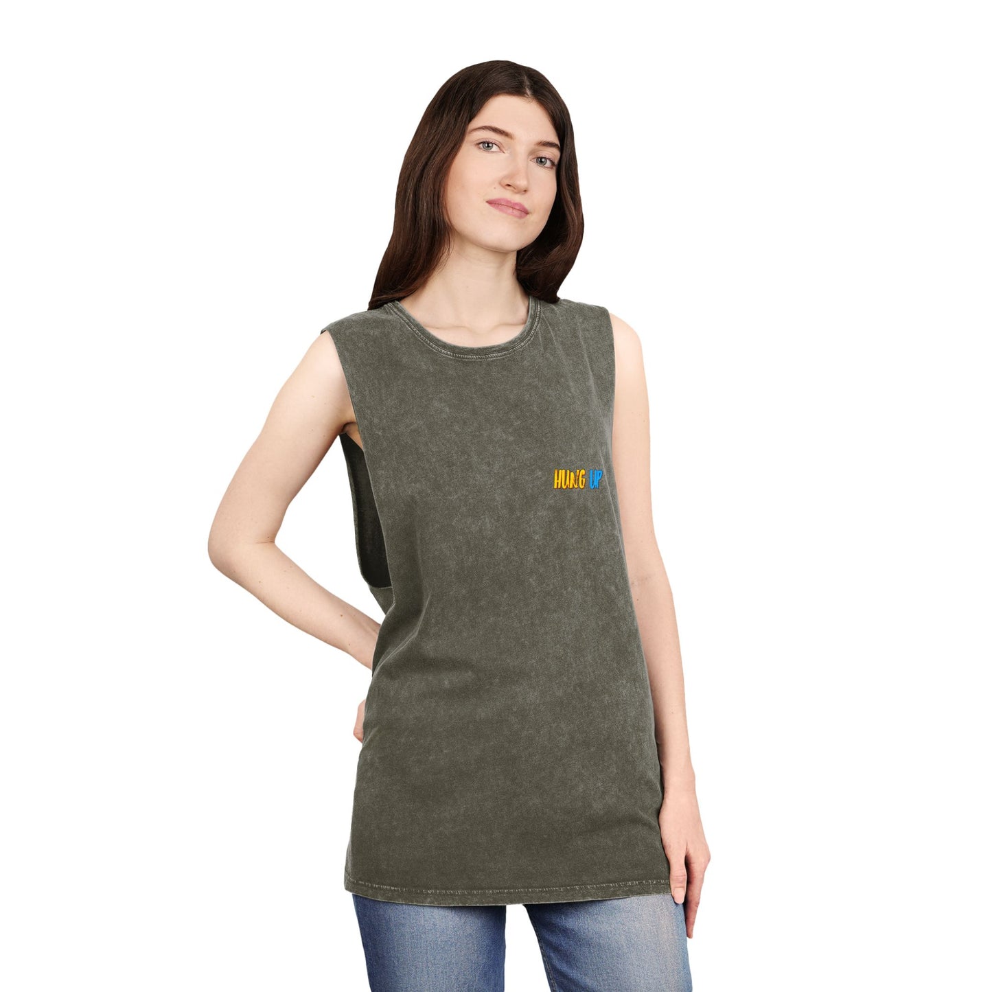 Hung Up - Siren Stonewash Graphic Tank