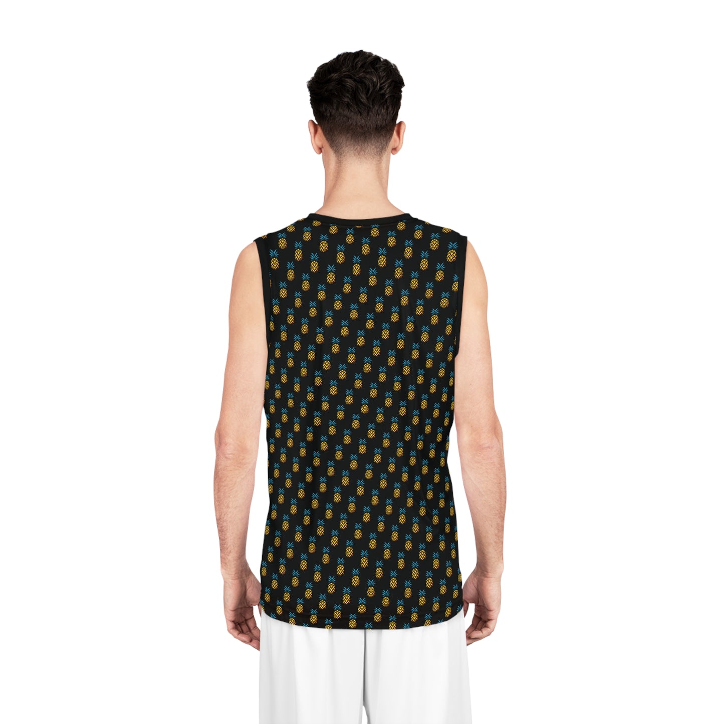 Hung Up - Chris's Pineapple Pattern - Basketball Jersey