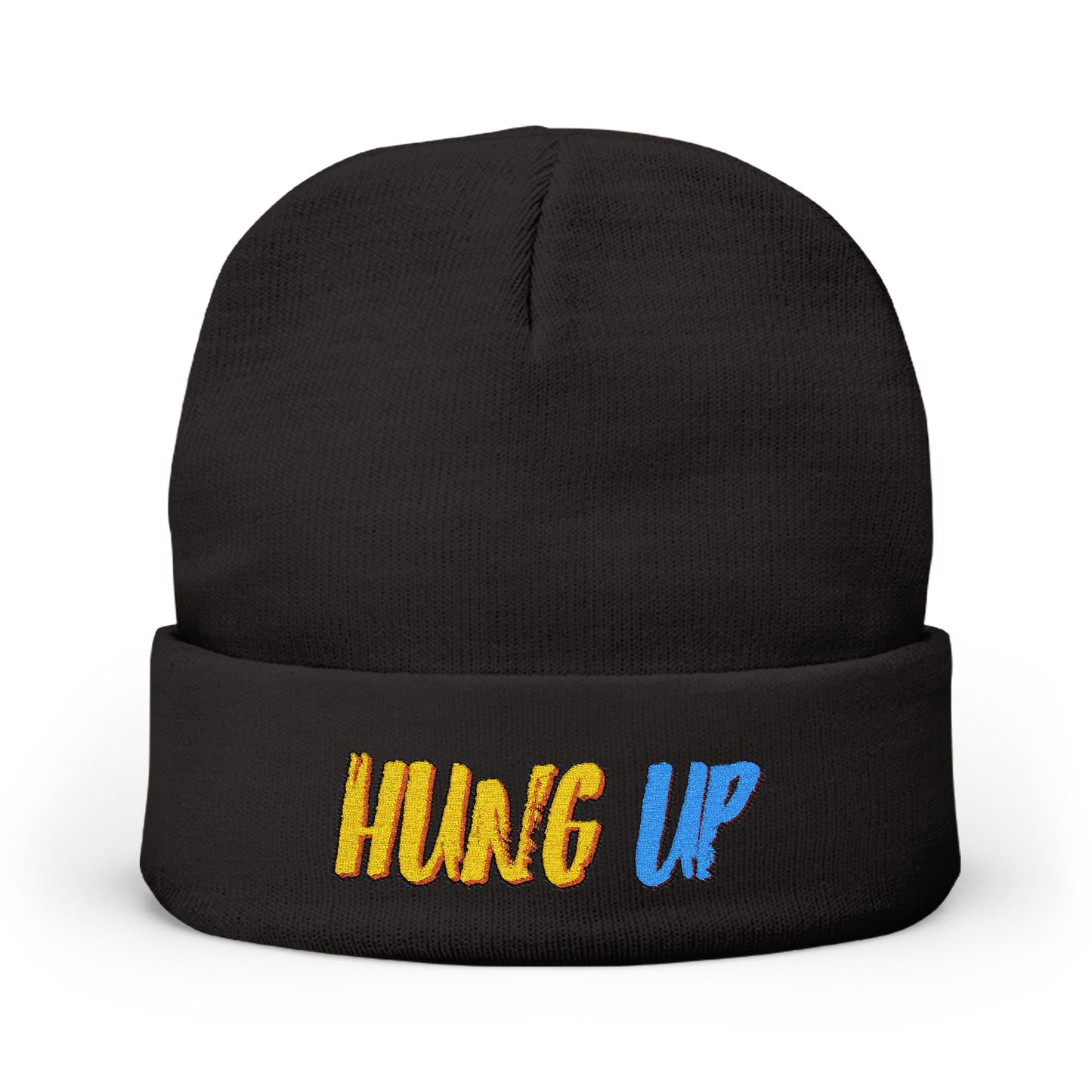 Hung Up Knit Beanie - Embroidered Logo