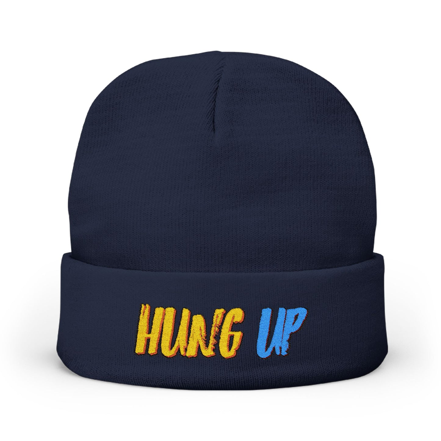 Hung Up Knit Beanie - Embroidered Logo