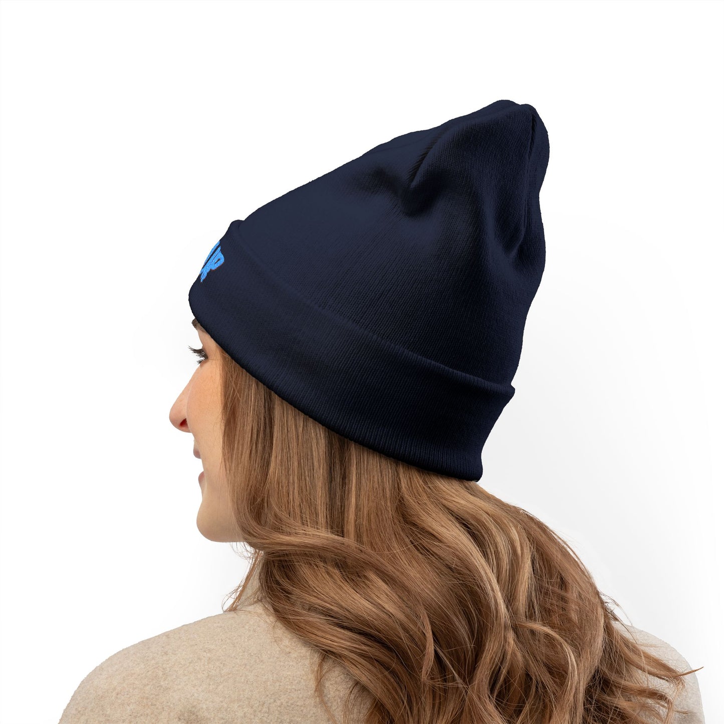 Hung Up Knit Beanie - Embroidered Logo