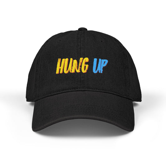 Hung Up - Denim "Dad" Hat - Embroidered