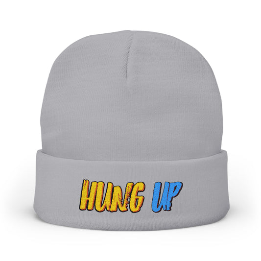 Hung Up Knit Beanie - Embroidered Logo