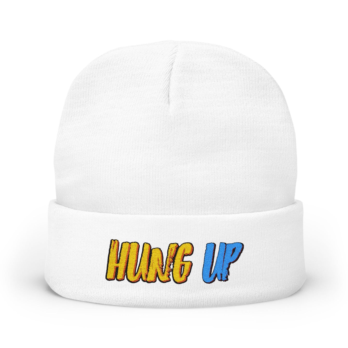 Hung Up Knit Beanie - Embroidered Logo