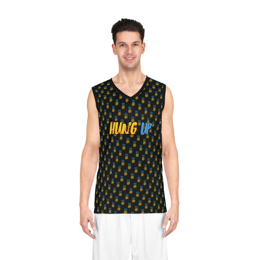 Hung Up - Chris's Pineapple Pattern - Basketball Jersey